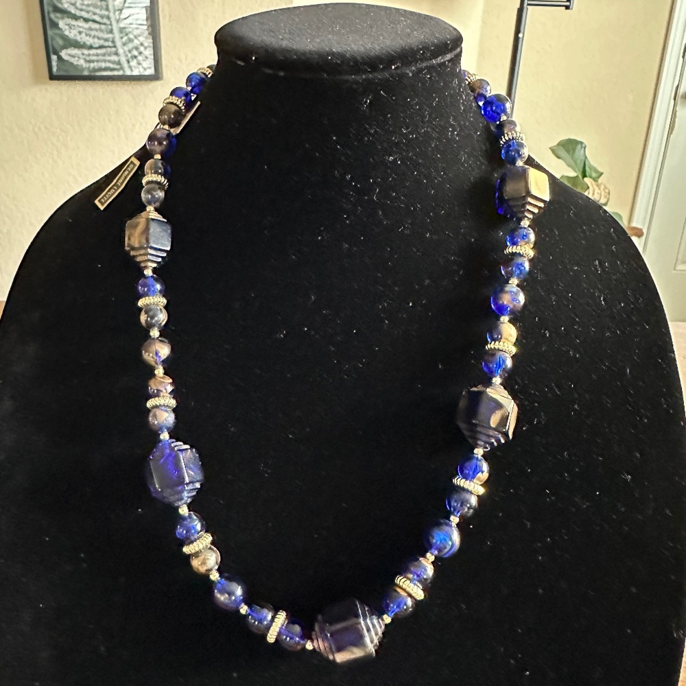 Vintage Genuine Lucite Beaded Necklace by Hugo